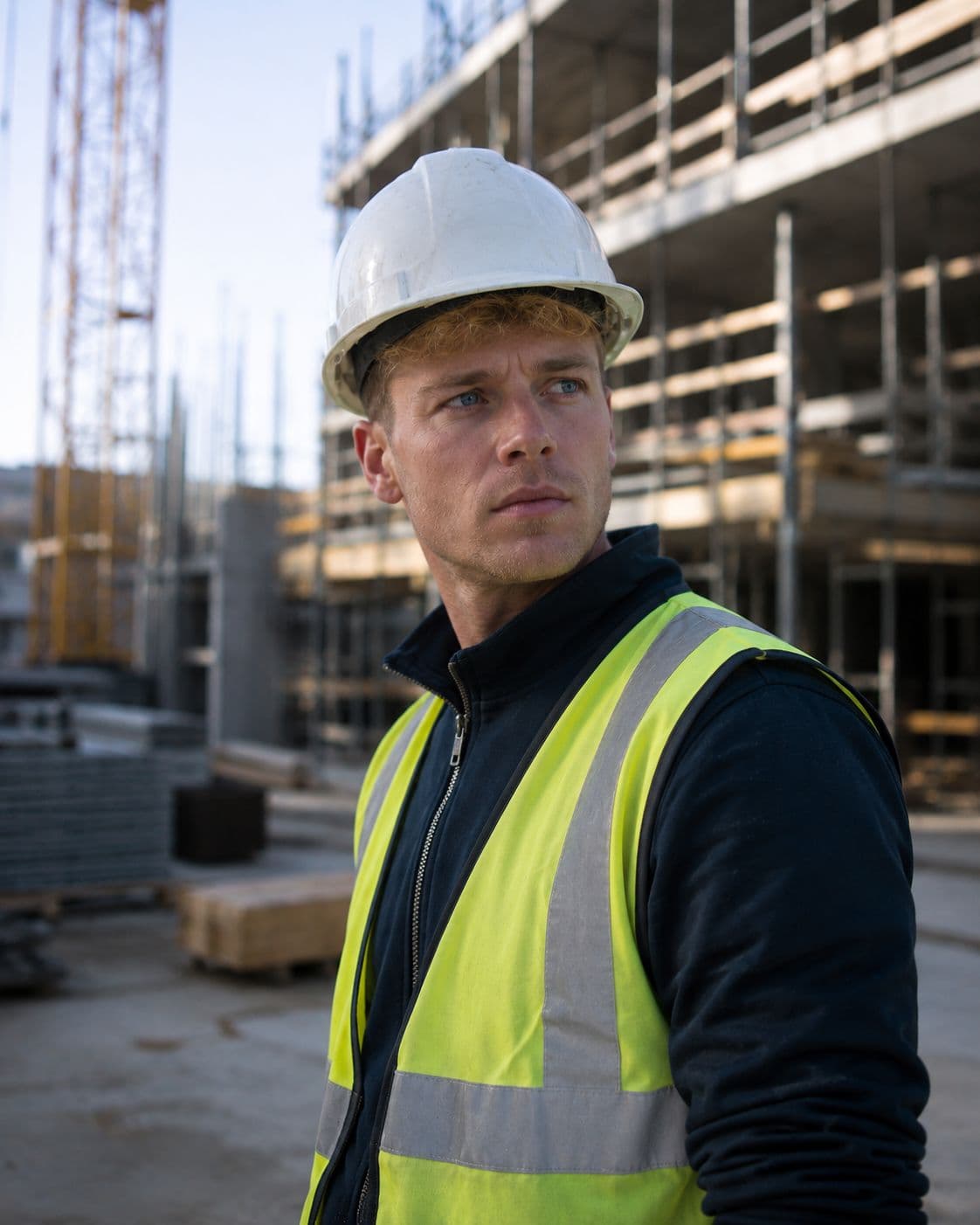 Vakmensen actief op een bouwproject